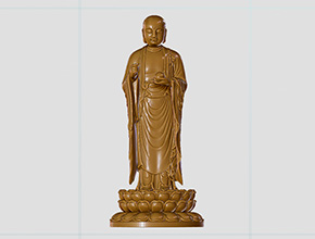 【立體虛空藏佛像】立體人物系列_立體數控玉雕